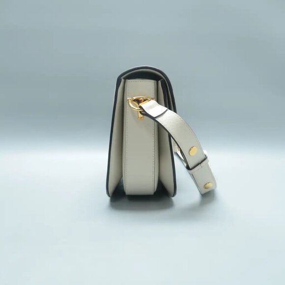 100% Authentic GUCCI Horsebit 1955 Brown Canvas Shoulder Bag 1627-11824 - Picture 4 of 12